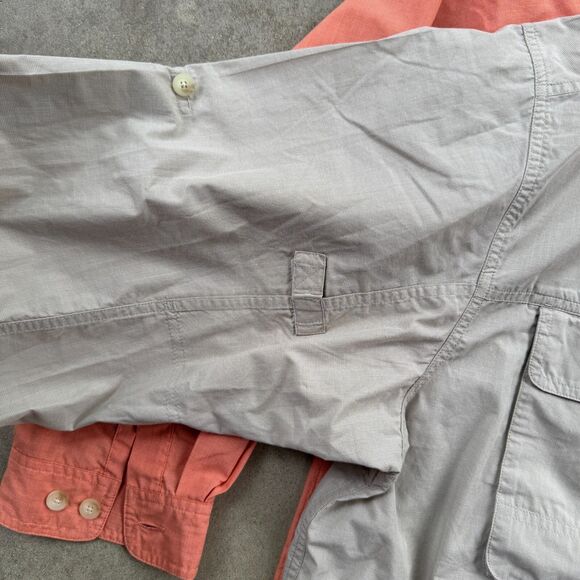 ExOfficio Buzz Off Shirt Mens XXL 2XL Tan/Orange Vented Roll Tab Sleeve Lot Of 2 - Picture 4 of 12